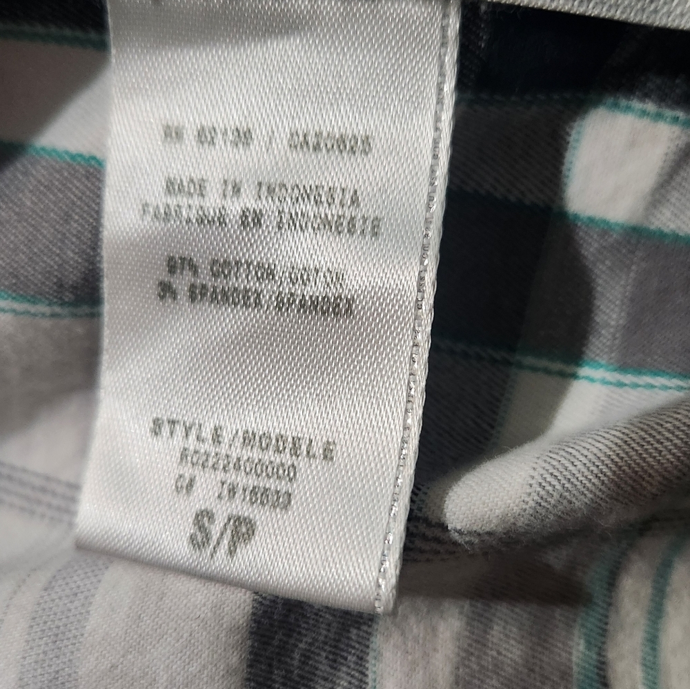 G By Guess Black,White & Teal Plaid Tube Top - Picture 6 of 6